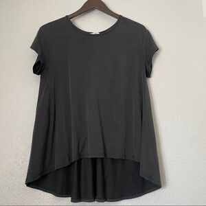 SADIE & SAGE High Low Black Tee Medium